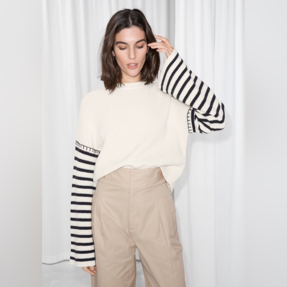 NWT & OTHER STORIES
Striped Flare Sleeve Sweater